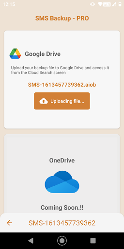 SMS Backup and Restore - Image screenshot of android app