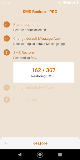 SMS Backup and Restore - Image screenshot of android app