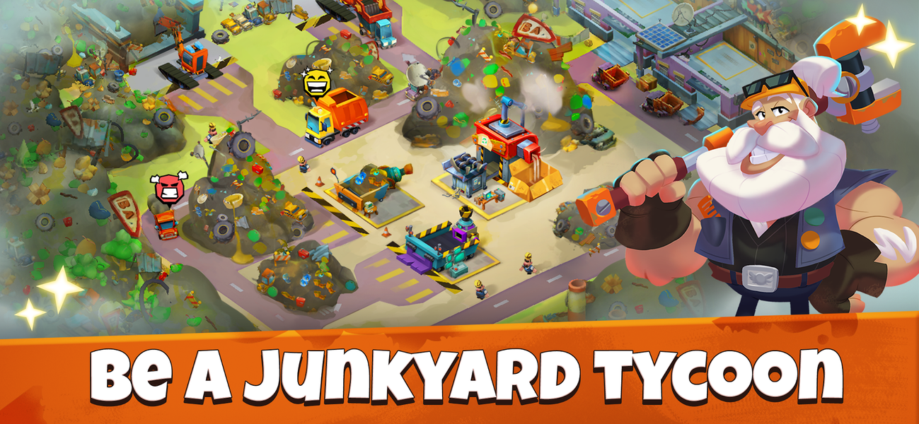 Idle Junkyard Tycoon: Be Rich! - Gameplay image of android game