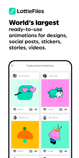 LottieFiles - Animate & Design - عکس برنامه موبایلی اندروید