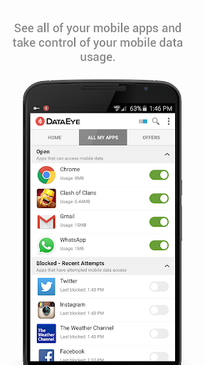 DataEye | Save Mobile Data - Image screenshot of android app