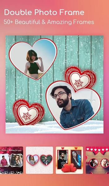 Love Collage, Love Photo Frame - عکس برنامه موبایلی اندروید