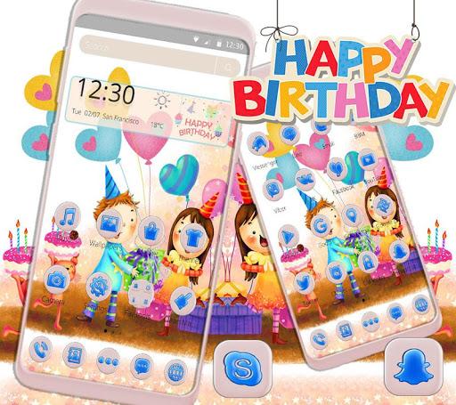 Couple Love Balloon Birthday Party Theme - Image screenshot of android app