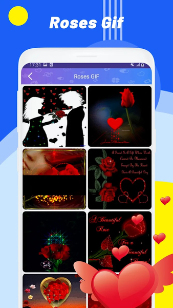 Happy Birthday & Rose GIF - Image screenshot of android app