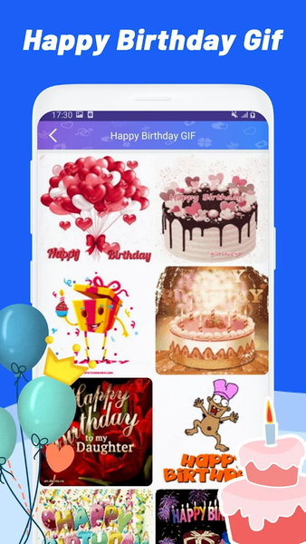 Happy Birthday & Rose GIF - Image screenshot of android app