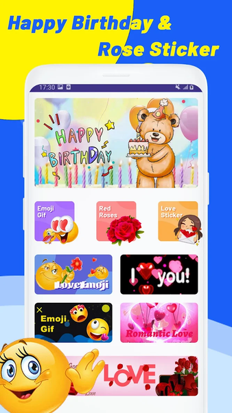 Happy Birthday & Rose GIF - Image screenshot of android app