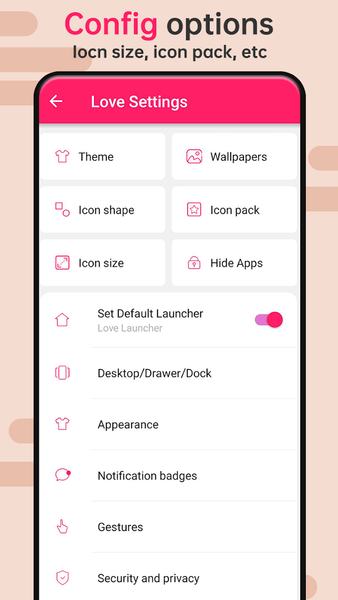 Love Launcher: lovely launcher - Image screenshot of android app