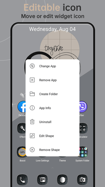 Love Launcher: lovely launcher - Image screenshot of android app