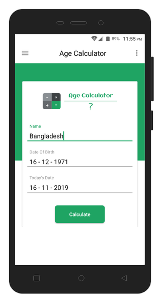 Age Calculator - Image screenshot of android app