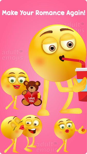 Love Couple Emoji Sticker Keyb - Image screenshot of android app