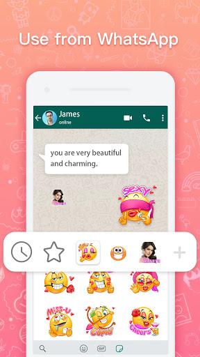 WAStickerApps Birthday Love Emojis - Image screenshot of android app