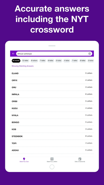 Crossword Solver Plus - Image screenshot of android app
