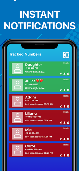 lowa - LastSeen Online Tracker - عکس برنامه موبایلی اندروید