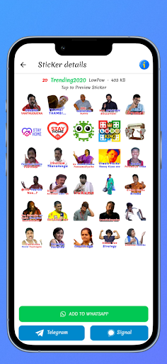 TamStick - Tamil Stickers - عکس برنامه موبایلی اندروید