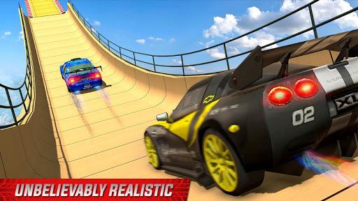 Mega Ramp Sports Car Stunt 3D - Gameplay image of android game