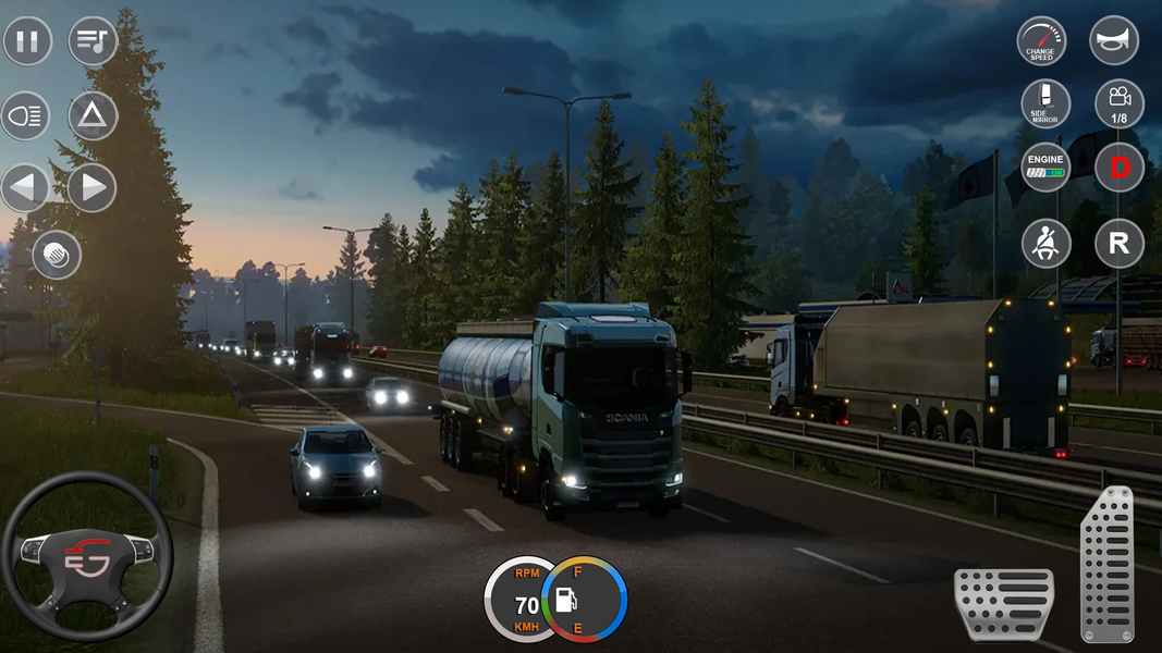 Truck Driving Oil Tanker Games - Gameplay image of android game