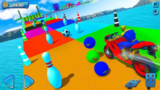 Superhero Bike Stunt Games 3D - Gameplay image of android game