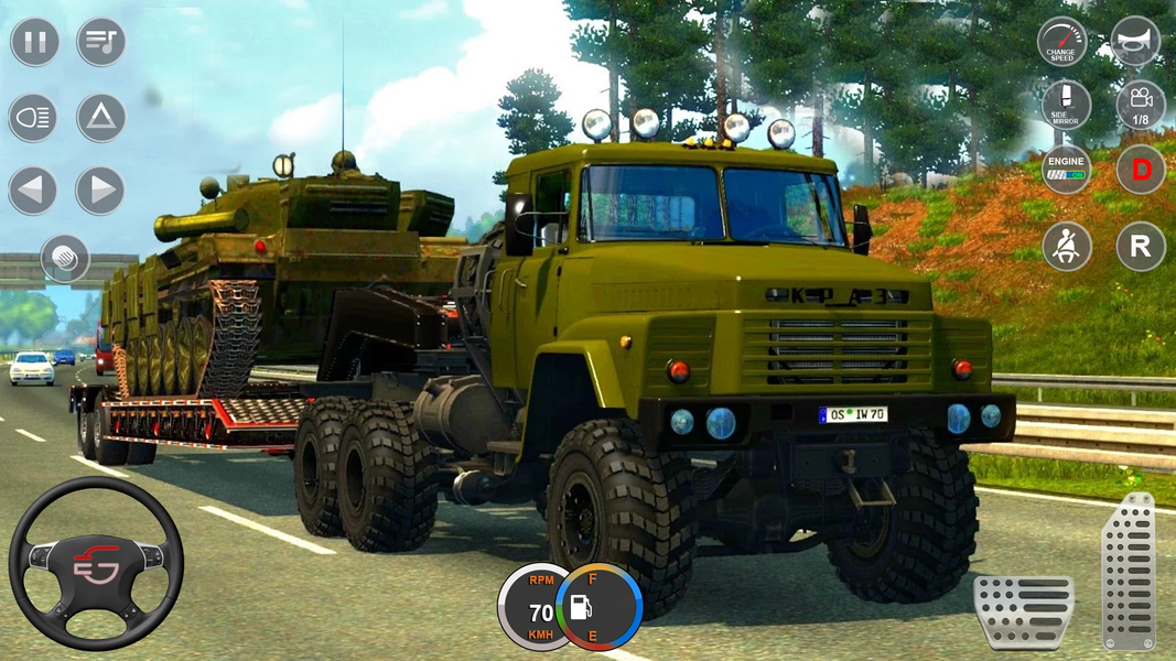 US Army Truck Game Simulator - Gameplay image of android game