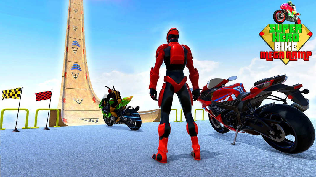 Superhero Bike Game Stunt Race - عکس بازی موبایلی اندروید