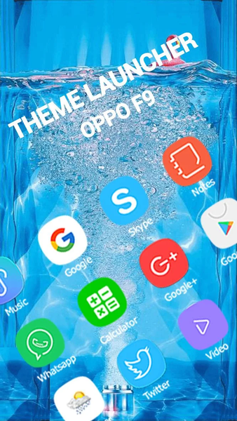 Launcher Theme For OPPO F9 - Image screenshot of android app