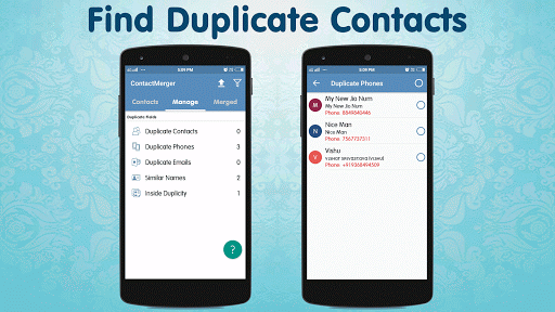 Duplicate Contact Merger - Image screenshot of android app