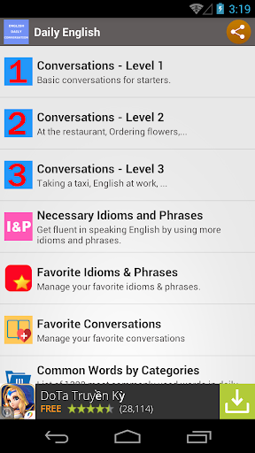 Daily English Conversation - Image screenshot of android app