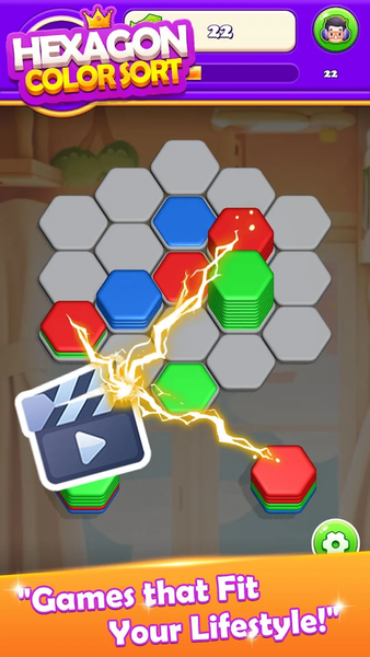 Hexa Master: Brain Puzzle - Gameplay image of android game