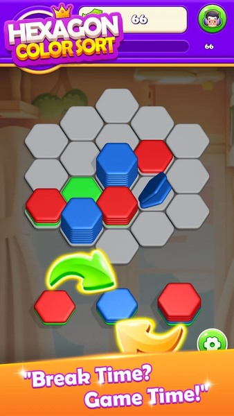 Hexa Master: Brain Puzzle - Gameplay image of android game