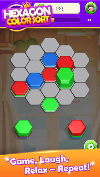 Hexa Master: Brain Puzzle - Gameplay image of android game