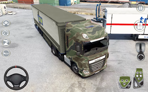 Truck Games Army Truck Driving - Gameplay image of android game