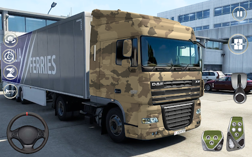 Truck Games Army Truck Driving - Gameplay image of android game