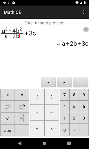 Math CE - Image screenshot of android app