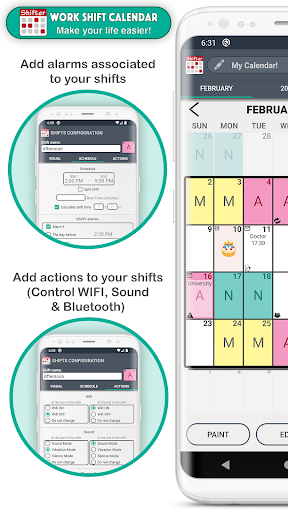 Work Shift Calendar - Image screenshot of android app