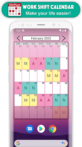 Work Shift Calendar - Image screenshot of android app