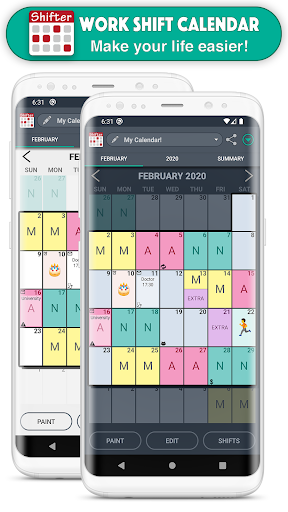 Work Shift Calendar - Image screenshot of android app