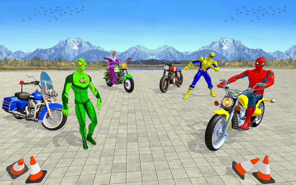 Superhero Car Stunt Car Racing - Image screenshot of android app