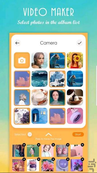 کلیپ ساز-🔥عکس به فیلم-حرفه ای - عکس برنامه موبایلی اندروید