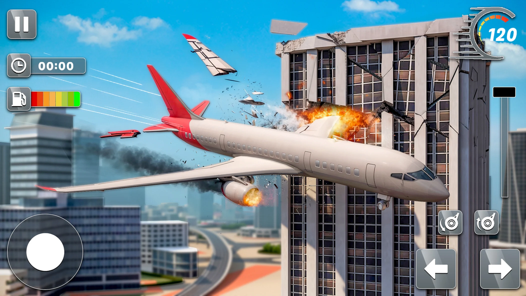 Crazy Plane Crash Fall Sim - عکس بازی موبایلی اندروید