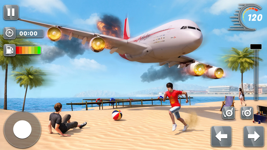 Crazy Plane Crash Fall Sim - عکس بازی موبایلی اندروید