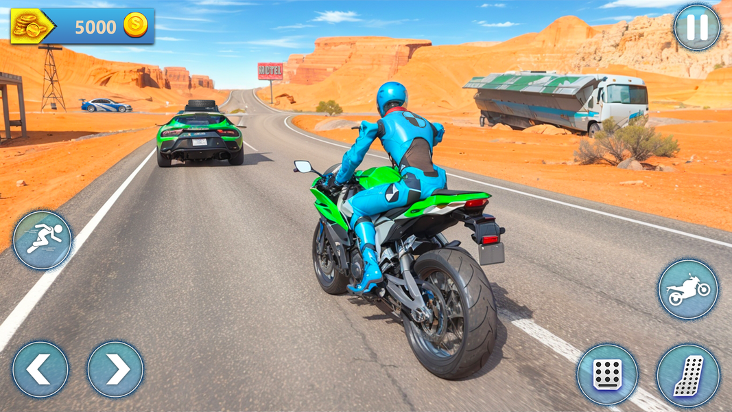 Motorcycle Crash Ragdoll Fall - عکس بازی موبایلی اندروید
