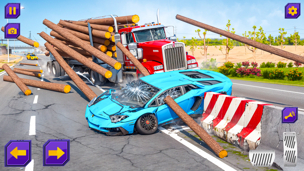 Truck Crash Car Accident Sim - Gameplay image of android game