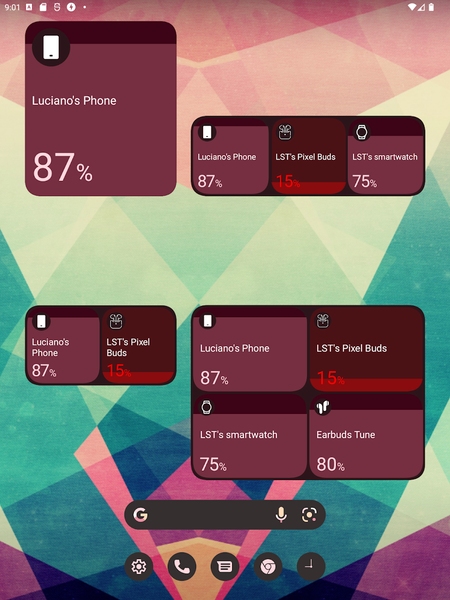 Battery Widget - عکس برنامه موبایلی اندروید