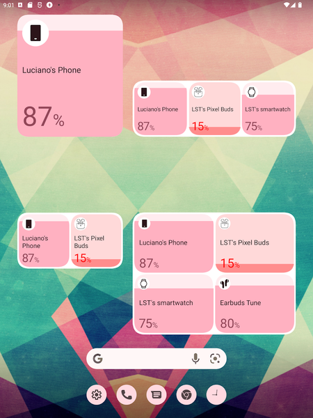 Battery Widget - عکس برنامه موبایلی اندروید