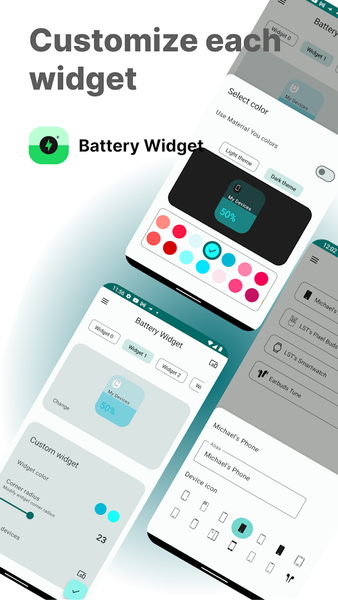 Battery Widget - عکس برنامه موبایلی اندروید