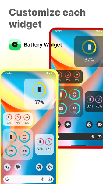 Battery Widget - عکس برنامه موبایلی اندروید