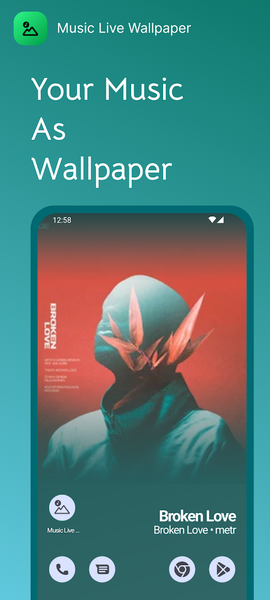 Music Live Wallpaper - Image screenshot of android app