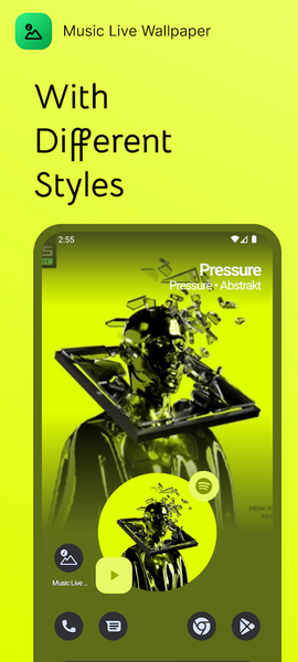 Music Live Wallpaper - Image screenshot of android app