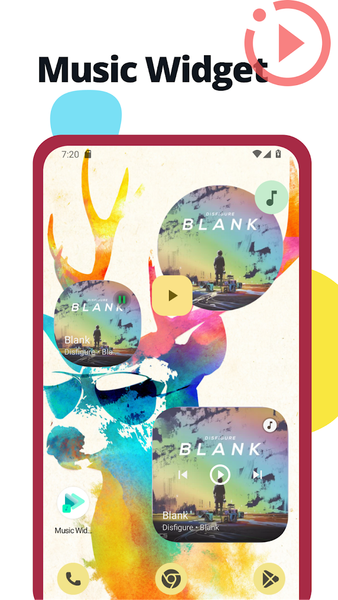 Music Widget Android - عکس برنامه موبایلی اندروید