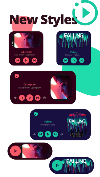 Music Widget Android - عکس برنامه موبایلی اندروید