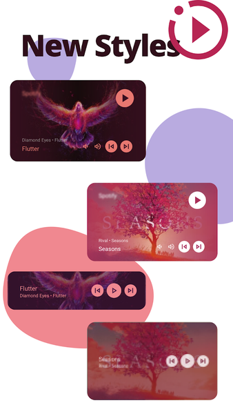 Music Widget Android - عکس برنامه موبایلی اندروید